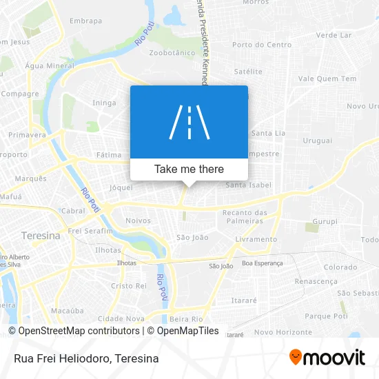 Rua Frei Heliodoro map