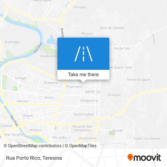 Rua Porto Rico map