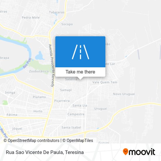 Rua Sao Vicente De Paula map