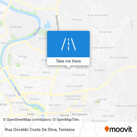 Rua Osvaldo Costa De Silva map