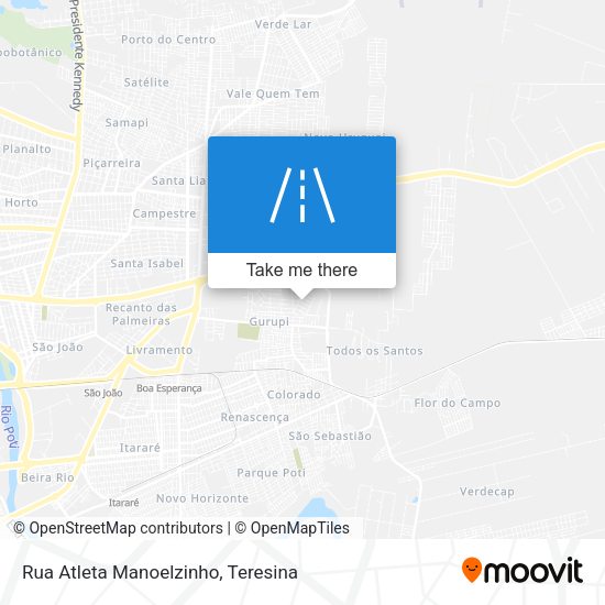 Rua Atleta Manoelzinho map