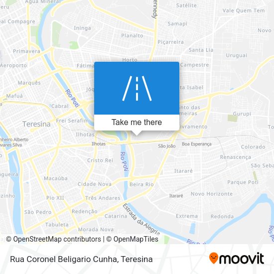 Rua Coronel Beligario Cunha map