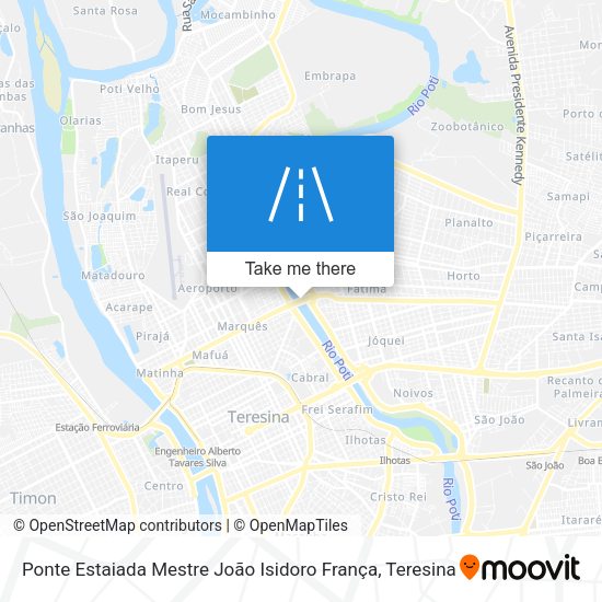 Ponte Estaiada Mestre João Isidoro França map