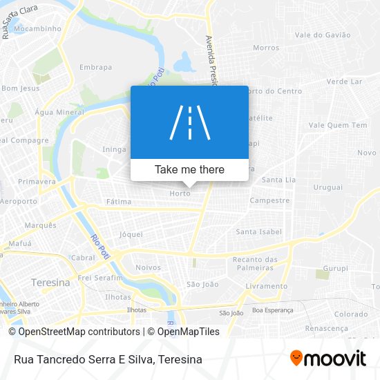 Rua Tancredo Serra E Silva map