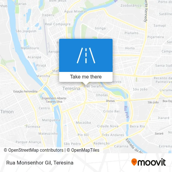 Rua Monsenhor Gil map