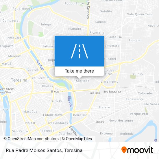 Rua Padre Moisés Santos map