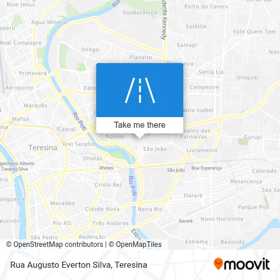 Rua Augusto Everton Silva map