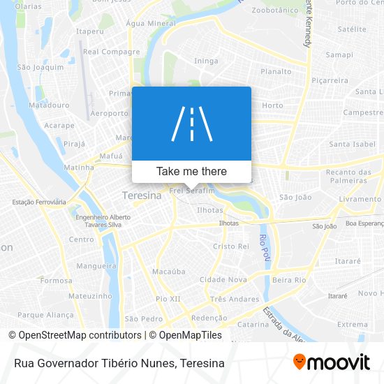 Rua Governador Tibério Nunes map