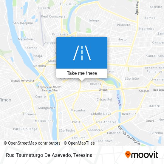 Rua Taumaturgo De Azevedo map