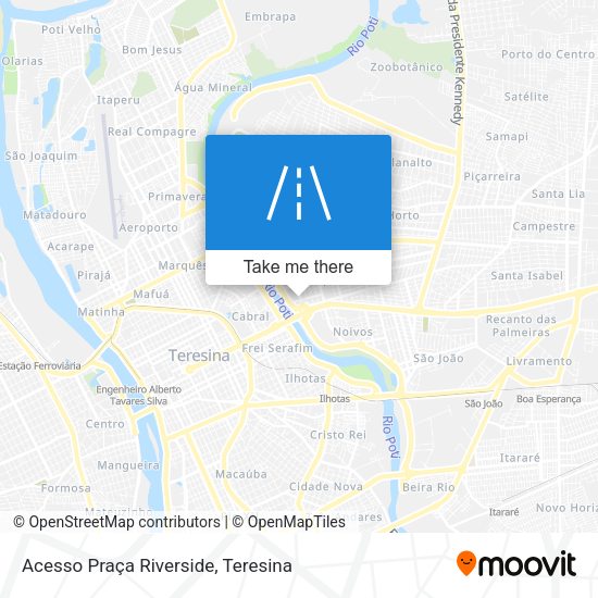 Acesso Praça Riverside map