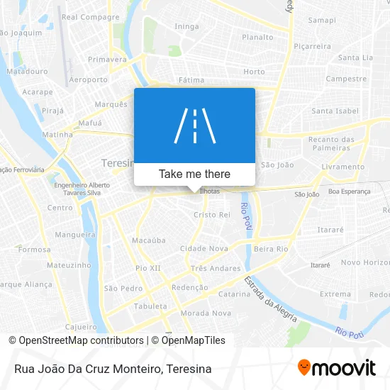 Rua João Da Cruz Monteiro map