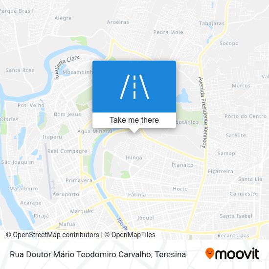 Rua Doutor Mário Teodomiro Carvalho map