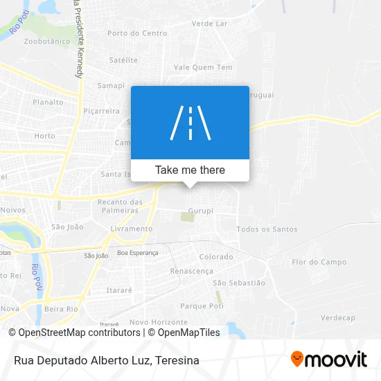 Rua Deputado Alberto Luz map