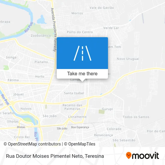 Rua Doutor Moises Pimentel Neto map