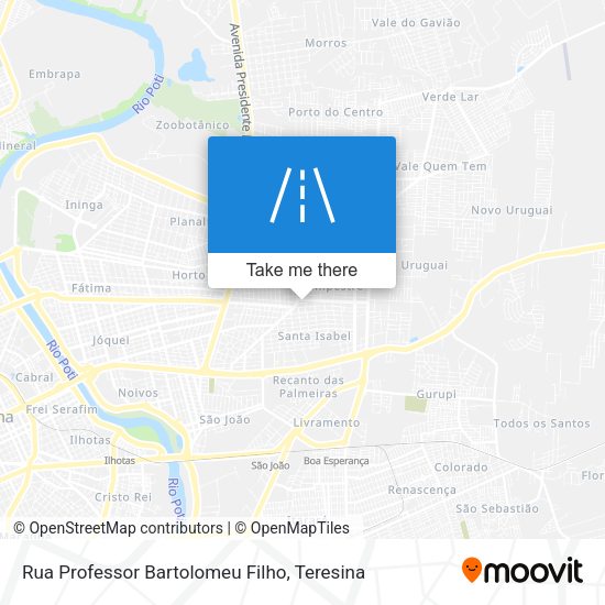 Rua Professor Bartolomeu Filho map