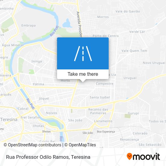 Rua Professor Odilo Ramos map