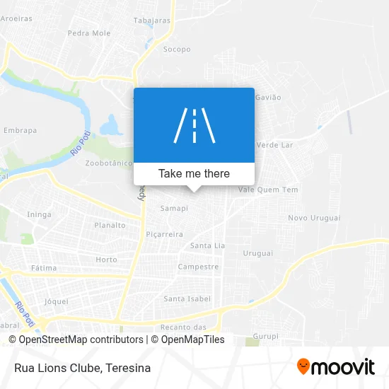 Rua Lions Clube map