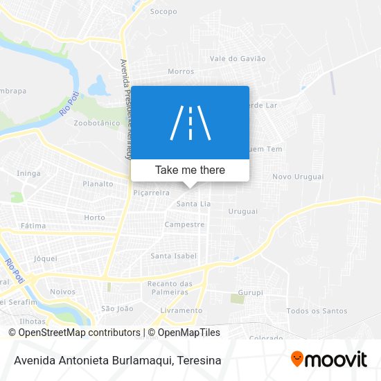 Avenida Antonieta Burlamaqui map