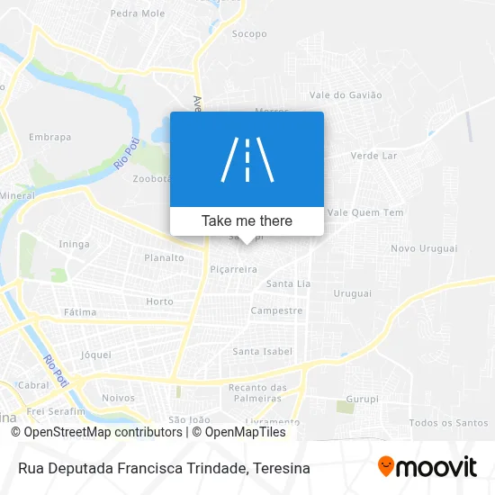 Rua Deputada Francisca Trindade map