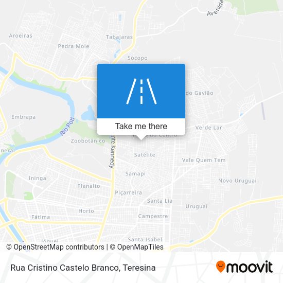 Rua Cristino Castelo Branco map