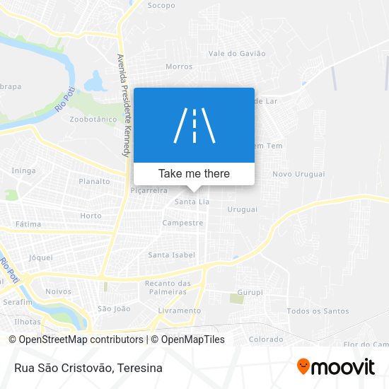 Rua São Cristovão map