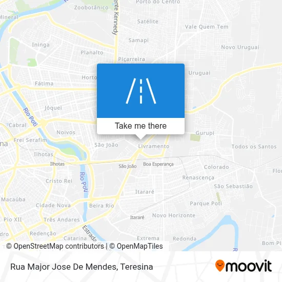 Rua Major Jose De Mendes map