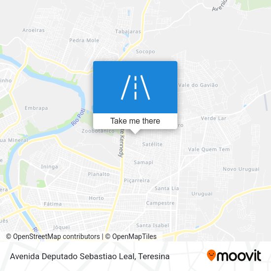 Avenida Deputado Sebastiao Leal map