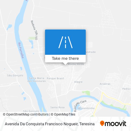 Avenida Da Conquista Francisco Nogueir map