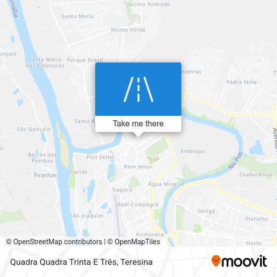 Quadra Quadra Trinta E Três map