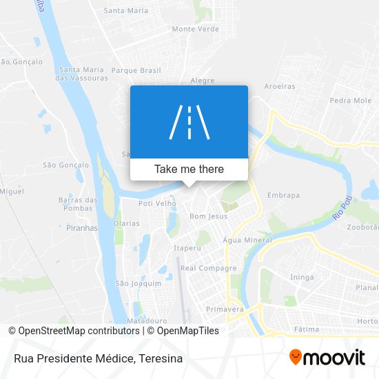 Rua Presidente Médice map