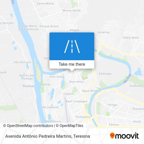 Avenida Antônio Pedreira Martins map