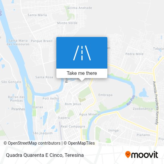 Quadra Quarenta E Cinco map