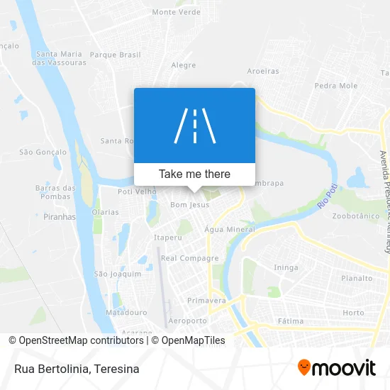 Rua Bertolinia map