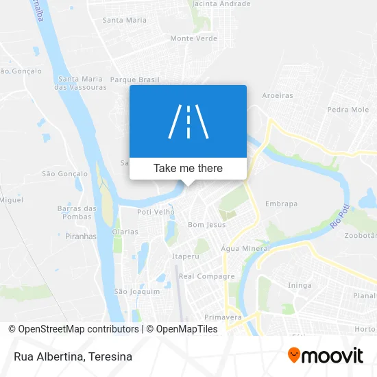 Rua Albertina map