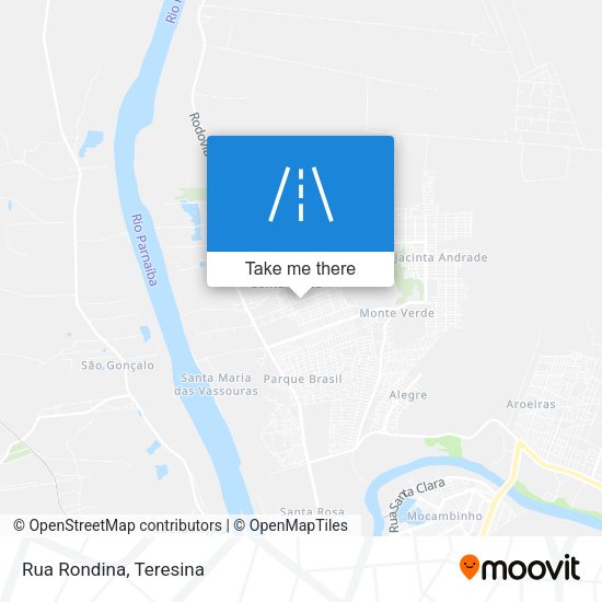 Rua Rondina map