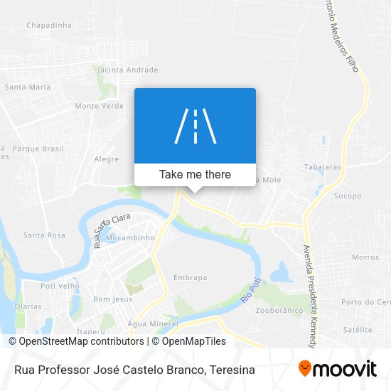 Rua Professor José Castelo Branco map