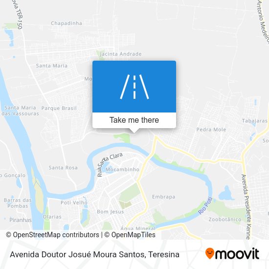 Avenida Doutor Josué Moura Santos map