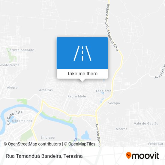 Rua Tamanduá Bandeira map