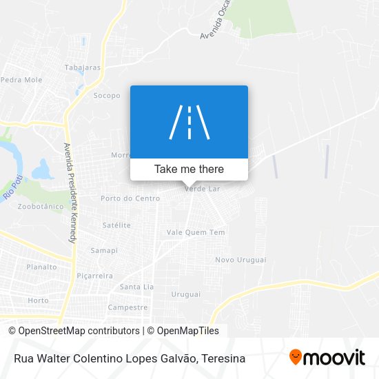 Rua Walter Colentino Lopes Galvão map