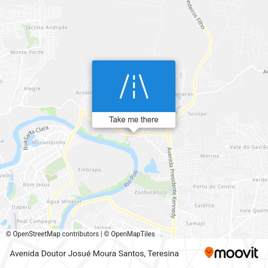 Avenida Doutor Josué Moura Santos map