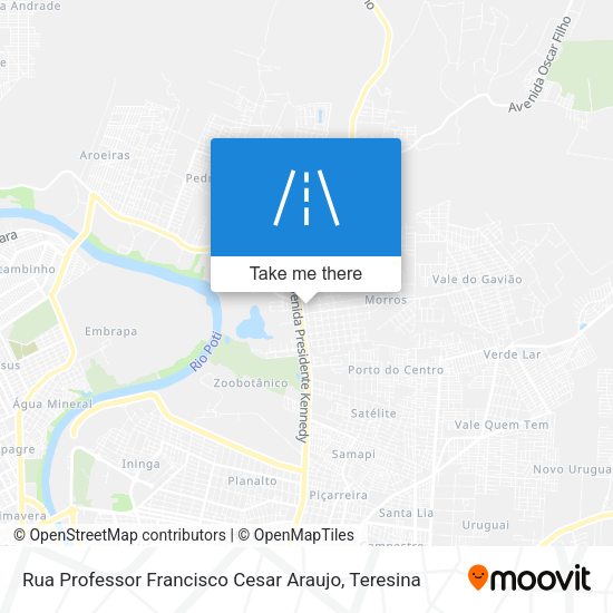 Rua Professor Francisco Cesar Araujo map