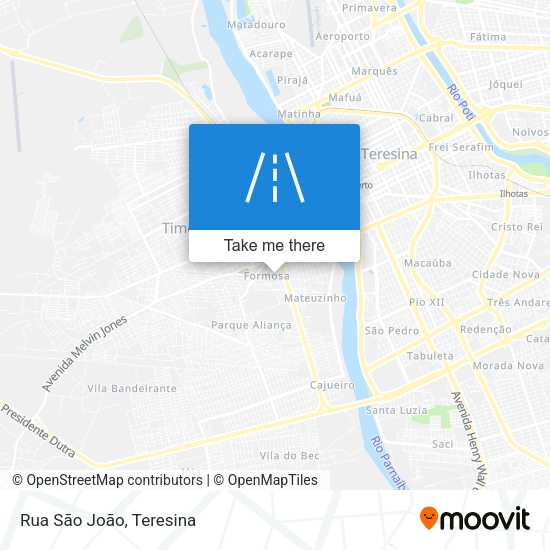 Rua São João map