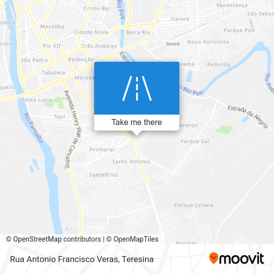 Rua Antonio Francisco Veras map