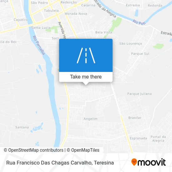 Rua Francisco Das Chagas Carvalho map