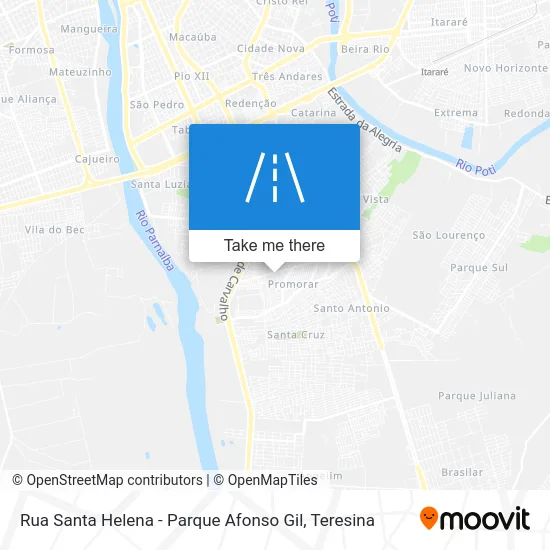Rua Santa Helena - Parque Afonso Gil map