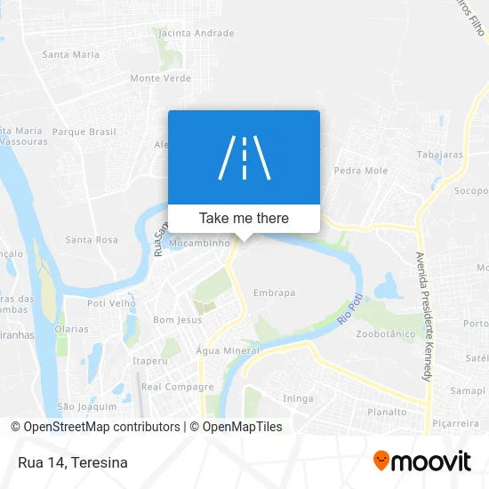 Rua 14 map