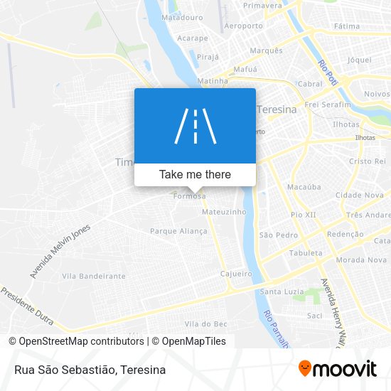 Rua São Sebastião map