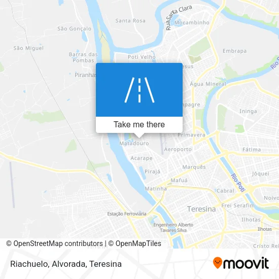 Riachuelo, Alvorada map