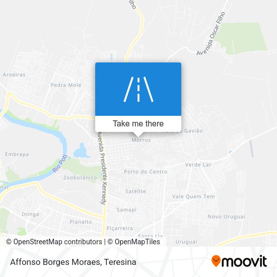Affonso Borges Moraes map