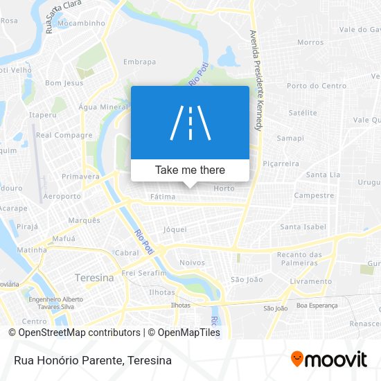 Rua Honório Parente map